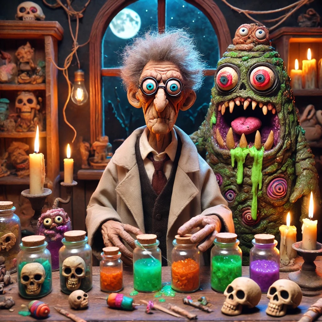 Professor Creepy Crawly's Monster Make